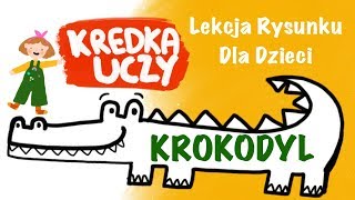 Jak narysować Krokodyla Nauka Rysowania dla Dzieci [upl. by Aklam61]