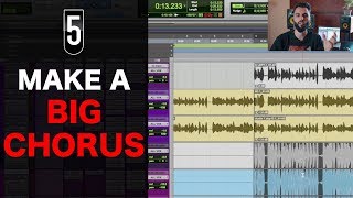 How To Make A Chorus Sound Big Vocal Mixing Tutorial [upl. by Ames]