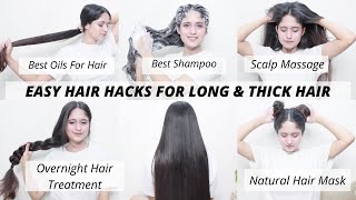 11 Everyday Haircare Hacks For Long Thick amp Beautiful Hair  Anukriti Lamaniya [upl. by Swainson196]