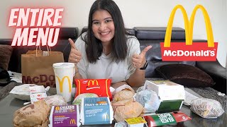 I ordered the entire MCDONALDS menu  taste test 😋 [upl. by Enilarak]