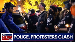 ProPalestinian protesters clash with Capitol Police outside DNC headquarters  LiveNOW from FOX [upl. by Harned]