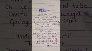 Dancin lyrics 💓 🔥music remix housemusic lyrics [upl. by Reinald]