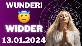 WIDDER ♈️⭐️ EIN WUNDER FÜR DICH 😱 Horoskop  13Januar 2024 widder tarot [upl. by Urbano]