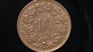 Confederatio Helvetica 10 Coin dated 1964 [upl. by Nileek440]