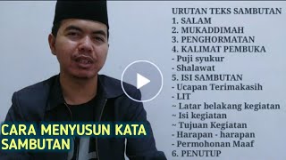 CARA MENYUSUN KATA SAMBUTAN KETUA PANITIA [upl. by Sokcin]