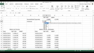 Calcular el BETA en excel [upl. by Esilram]