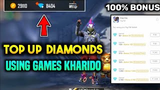 First Time Top Up From Games Kharido 😆😆  How to top up from games kharido se diamond kaise kharide [upl. by Daile349]