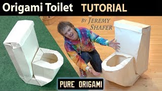 Origami Toilet Tutorial [upl. by Tracee]