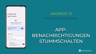 AppBenachrichtigungen stummschalten Android 13 [upl. by Vijar170]