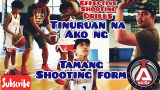 Perfect Form and Shooting Drills Natutunan Ni Kalye sa A Skillz Basketball [upl. by Nuahs598]