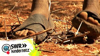 Sandalen aus Autoreifen  Mein Bruder und ich in Kenia  SWR Kindernetz [upl. by Nichy]