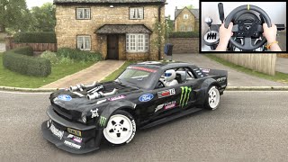 Forza Horizon 4 Ken Block Ford Mustang Hoonicorn Steering Wheel  Shifter Gameplay [upl. by Yvad]