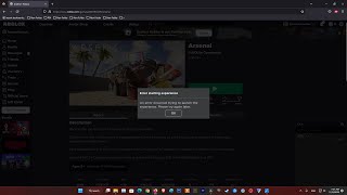 Fix Roblox Error start Experience  Experiences failed to load  User status may not be up to date [upl. by Haiel918]