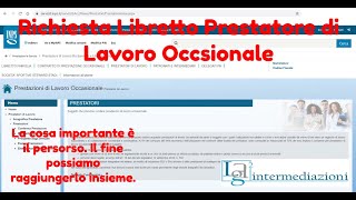 Richiesta Libretto famiglia INPS per Prestatori di lavoro Occasionale [upl. by Kaylil977]