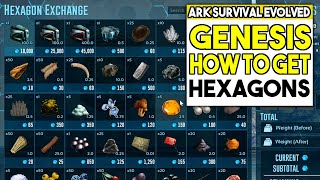 How To Get Hexagons In Ark Genesis [upl. by Annaig256]