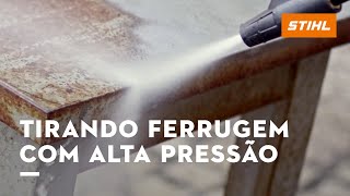 Como TIRAR FERRUGEM E TINTA com lavadora de alta pressão [upl. by Notlrac]