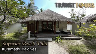 Superior Beach Villa  Kuramathi  Room Tour [upl. by Dnalerb]