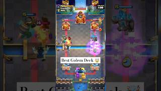 best golem deck 🤯  clash royale  shorts battleroyale supercell [upl. by Lorelle]