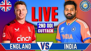 India vs England 2nd ODI Match  Live Cricket Match Today  IND vs ENG Live Match  Last 25 Overs [upl. by Ignaz594]