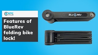 Blue Rev Folding Bike Lock  How to Use Lock [upl. by Margarita]