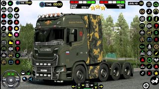 Army Truck Driving Simulator 3D  Soldier Duty Transporter Driver  Android GamePlayAQgamerking [upl. by Laux307]