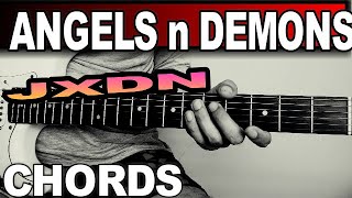 JXDN ANGELS amp DEMONS PT 2 GUITAR TUTORIAL [upl. by Ehling]