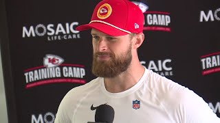 Chiefs kicker Harrison Butker speaks at training camp [upl. by Idram]