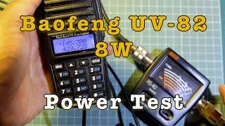 Baofeng UV82 8W Power Test [upl. by Eitsirk]