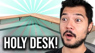 BUILDING A MASSIVE FLOATING DESK 5 desks combined PART 1 [upl. by Fem406]