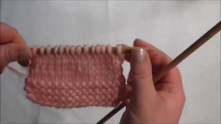 learn to knit  knit 2 together K2tog UK [upl. by Bush682]