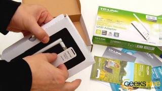 150Mbps High Gain Wireless USB Adapter TLWN722N TPLink  Unboxing by wwwgeekshivecom [upl. by Zoe]