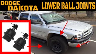 Dodge Dakota Lower Ball Joint Replacement 20012004 [upl. by Tobin366]