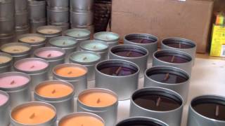 Making candles Wooden Wick Soy Candles [upl. by Eltsyek]