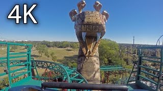 Cobras Curse front seat onride 4K POV Busch Gardens Tampa [upl. by Nelyag404]