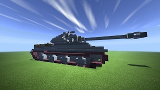 Minecraft Tiger II King Tiger tutorial [upl. by Katrina]