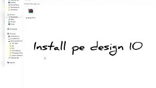 Pe design 10 install guide [upl. by Almeria]