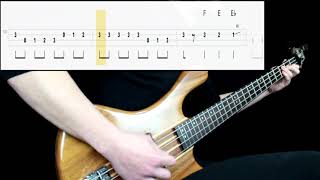 Deep Purple  Highway Star Bass Cover Play Along Tabs In Video [upl. by Nylissej]