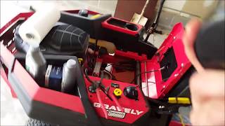 Gravely ZT X 52 inch Zero Turn Mower Oil Change [upl. by Berns605]