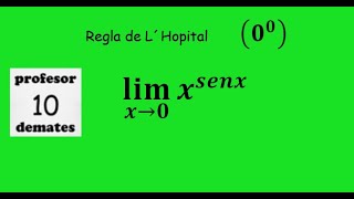 limites regla de L´Hopital 17 cero elevado a cero límite de funciones indeterminaciones [upl. by Aihsirt544]