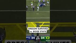 Oregon Ducks defeat Boise State 3734 on lastsecond FG 🦆 🏈 shorts [upl. by Sioled]