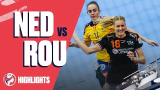 Highlights  Netherlands vs Romania  Main Round  Womens EHF EURO 2020 [upl. by Adnowal]