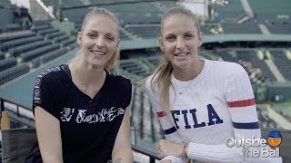 Sister Sister QampA with the Pliskova Twins [upl. by Garneau]