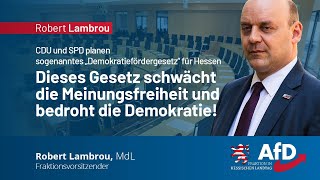 Das sogenannte „Demokratiefördergesetz“ schwächt die Meinungsfreiheit und bedroht die Demokratie [upl. by Llehsal665]