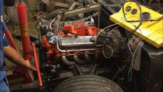 big block chevy 454 install on a 70 chevelle how to DIY [upl. by Yazbak]