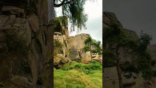 Majestic Rocky Landscape in Verdant Hillside 🏞️ nature [upl. by Llerrehs]