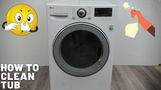 Lg Washing Machine Tub Clean Cleaning Easy amp Free [upl. by Aiouqahs]