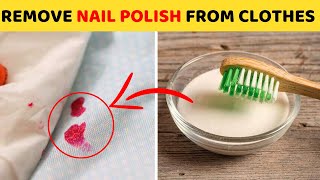 Easy Way to Remove Nail Polish from Clothes Jeans amp Fabric With Acetone [upl. by Ttelracs662]