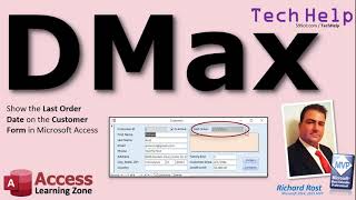 Using the DMax Function in Microsoft Access to Return the Largest Value Most Recent Date DMin [upl. by Lazar]