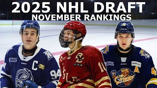 2025 NHL Draft Rankings  Top 16 November [upl. by Yim742]