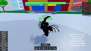 How to get reaper Class in Roblox A Heros Destiny Read desc [upl. by Ynney]